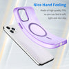 For iPhone 11 Pro MagSafe Frosted Translucent TPU + PC Full Coverage Phone Case(Dark Purple)