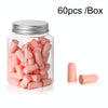 60pcs /Box Memory Foam Earplugs Student Dormitory Sleeping Noise Reduction Soundproof Earplugs(Pink)