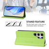 For Samsung Galaxy S22 Ultra 5G RC01 Dual-Folded Magnetic Suction RFID Leather Phone Case(Grass Green)