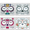 4pcs Halloween Waterproof Temporary Face Tattoo Stickers, Size: 150*125mm, Random Style Delivery
