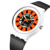 SANDA 3207 Fashion Waterproof  Electronic Sports Watch(Black+White)