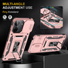 For Xiaomi Poco C65/Redmi 13C Armor PC + TPU Camera Shield Phone Case(Rose Gold)
