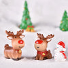 5pcs Christmas Decoration Accessories Micro Landscape Christmas Gift Resin Small Ornament, Style: Christmas Snowman No.10