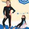 DIVE & SAIL 2.5mm Children Diving Suit One-piece Warm Snorkeling Suit Drifting Sunscreen Swimsuit, Size: L(Black Blue)