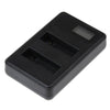 LCD Screen Dual Batteries Charger for GoPro HERO4 (AHDBT-401), Displays Charging Capacity (GP258-C)