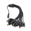 0.5m 12V DC Power Extension Cable 16-in-1 Multi-Tip