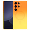 For Samsung Galaxy S25 Ultra 5G Liquid TPU Silicone Gradient MagSafe Phone Case(Orange Yellow)