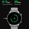 X5 1.32 Inch Round Screen Leather Strap Smart Health Watch Supports Body Temperature Monitoring, ECG Monitoring, Blood Pressure(Black)