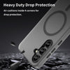 For Samsung Galaxy S24 FE 5G MagSafe Frosted Translucent TPU + PC Full Coverage Phone Case(Black)