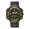 SMAEL 8076 Outdoor Night Light Mountain Climbing Men Sports Watch(Black Gold)