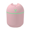 USB Mini Desktop Colorful Night Light Car Humidifier, Spec: 250ml (Y-Pink)