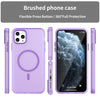 For iPhone 11 Pro Max MagSafe Frosted Translucent TPU + PC Full Coverage Phone Case(Dark Purple)