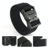 Outdoor Casual Lightning Buckle Men Elastic Belt, Length: 125cm(Dark Khaki)
