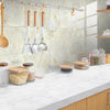 4 PCS  Crystal Film Wall Tile Sticker Imitation Marble Pattern Wall Sticker(DLS028)