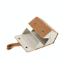Multifunctional Jewelry Glasses Storage Box Small Grain PU Leather Handmade Glasses Case,Model: L6402 (Brown)