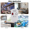 Gas Leak Detector Alarm - Digital Display, EU Plug