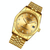 FNGEEN 7008 Men Fashion Diamond Dial Watch Couple Watch(Full Gold Gold Surface)