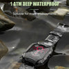 C20Plus 1.81-inch Health Monitoring Waterproof Bluetooth Call Smart Watch, Color: Black Leather