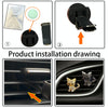 Retro Cute Kitten Car Air Vent Aromatherapy Ornaments(Gold)