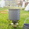 AOTU AT101 2 In 1 Outdoor Camping Cookware Picnic Portable Pot(Green Handle)
