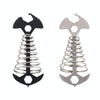 5 PCS Multifunctional Outdoor Camping Fishbone Nail Spring Hook Wind Rope Buckle(Stainless Steel)