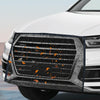 2pcs Car Radiator Front Windshield Insect Protection Net(Black)