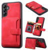 For Samsung Galaxy S25+ 5G Skin Feel Dream RFID Anti-theft PU Card Bag Phone Case(Red)