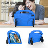 For Samsung Galaxy Tab A8 10.5 2021 X200 / X205 Thumb Bracket EVA Shockproof Tablet Case(Blue)