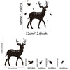 8pcs /Set Acrylic Deer Mirror Wall Stickers Home Background Decoration(Silver)