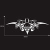 D-299 Skull Pattern Car Modified Hood Decorative Sticker(White)