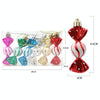 6pcs /Box Candy Christmas Tree DIY Ornaments New Year Xmas Gifts Christmas Ball Decoration(Red)