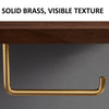 30cm Walnut Wall-Mounted Paper Towel Rack Bathroom Shelf Roll Tissue Holder