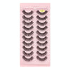 10pairs /Box Russian Strip Lashes 7D Imitation Mink Volume Fluffy Natural False Eyelashes 7D-24