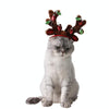 Sequinned Antler Christmas Puppy Hat, S (10-18cm) - Cat/Dog