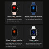 MX7 1.69 inch IPS Touch Screen IP68 Waterproof Smart Watch, Support Sleep Monitoring / Heart Rate Monitoring / Bluetooth Call / Body Temperature Monitoring(Blue)