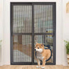 Magnetic Cat Door for Screen Doors | Two-Way | Black