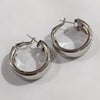 B494 Simple Round Earrings 925 Sterling Silver Ear Studs