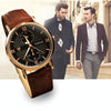 YAZOLE 355 Two-eyes Luminous Business Men Quartz Watch(Black Tray Black Belt)