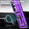 For Samsung Galaxy S25 Ultra 5G Sliding Camshield Holder Phone Case(Purple)