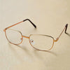 Full Metal Frame Resin Lenses Presbyopic Glasses Reading Glasses +1.50D(Gold)