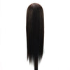 Practice Disc Hair Braided Mannequin Head Wig Styling Trimming Head Model(Black)