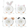 LED Night Light Cartoon Clock Desktop Animal Piggy Bank(Panda)