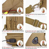 Oxford Cloth Leisure Single Shoulder Crossbody Bag Outdoor Chest Bag for Men(Desert Digital)