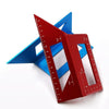 Woodworking T-Shaped Marking Gauge Multi-Function Square Aluminum Alloy Scribe(Red)