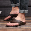 1 Pair Summer Outdoor Beach Sandals Men Wear-Resistant PVC Slippers, Size: 44(Flip Flops Brown)