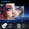 HY300 PRO Smart Projector Android 11.0 System 120 Lumen Portable Projector(US Plug)