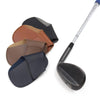 Golf Club Leather Cover Golf Club Cap Protective Cover(Brown)