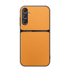 For Samsung Galaxy S24 FE 5G Litchi Leather Magnetic Full Coverage Shockproof Phone Case(Yellow)