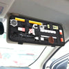 MuElastic Multi-functional Car Clip Sunvisor Car Storage Bag(Black)