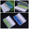 40pcs /Box Silicone Interdental Brushing Oral Cleaning Gap Brush(Blue)